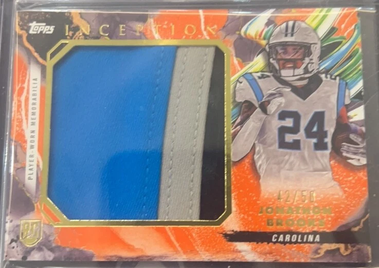Jonathon Brooks Topps Inception Rookie Jumbo Relics #RJRJB Orange