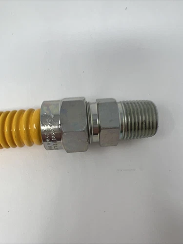 Jones Stephens G71102 12" Stainless Steel Gas Connector - Yellow - Picture 6 of 9