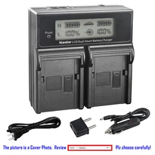 Kastar Battery LCD Dual Fast Charger for Sony HDR-CX200 HDR-CX210 HDR-CX220