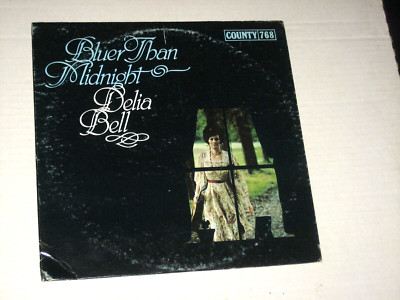 33rpm DELIA BELL bluer than midnight COUNTRY 768 nice SEE PICS