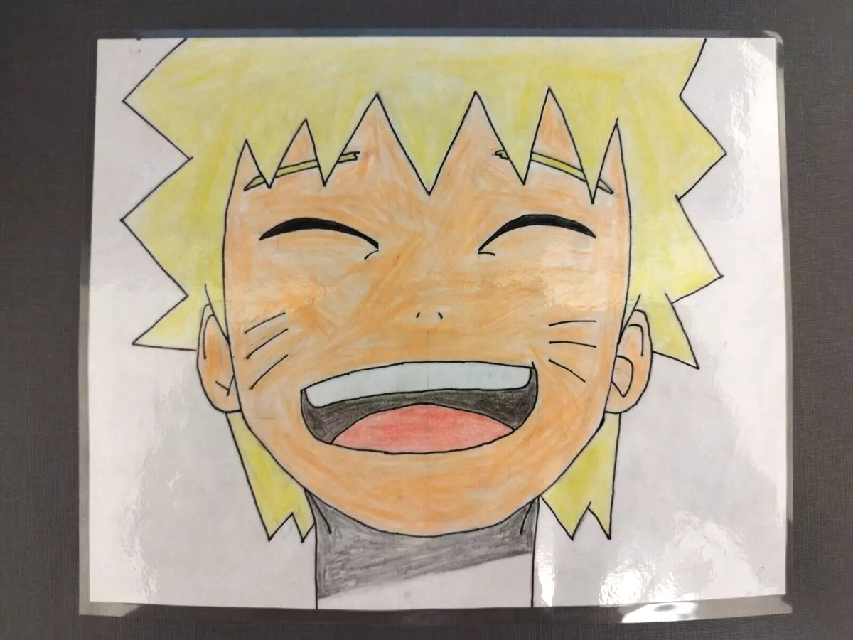 naruto drawing 100% hand made with lamination