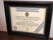 KOREAN WAR 50TH ANNIVERSARY COMMEMORATIVE MEDAL CERTIFICATE ~Type 1
