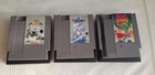NINTENDO GAMES LOT: JACKAL, DRAGON WARRIOR & TOP GUN.