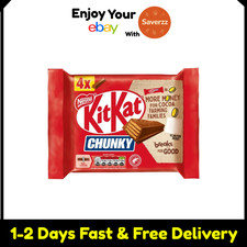 KitKat Chunky Milk Chocolate Bar 4 Pack Multipack 160g, 4 x 40g