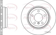 2x Apec Red Rear Brake Discs 345mm Fits Bmw 7 Series 34211166129