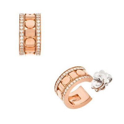 Damiani Belle Époque Real Diamond 18K Pink Gold Earrings 20093333 150429326