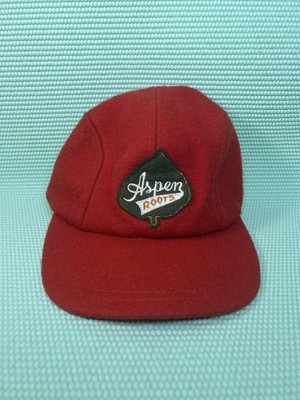 Roots Newsboy Newsy Cap Hat Aspen Olympics X Games Red USA Team