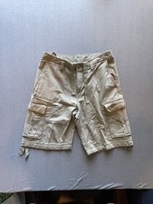Vintage Nike Beige Cargo Shorts Medium Y2K