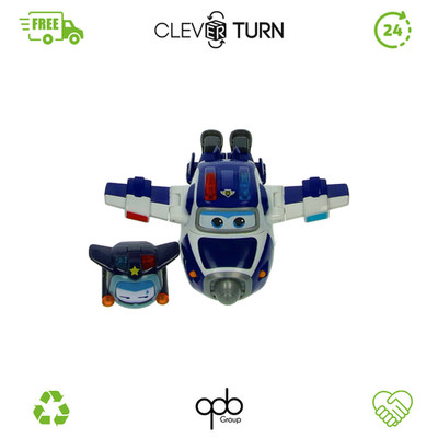 Super Wings EU750425 Transforming Supercharged Paul & Mini 