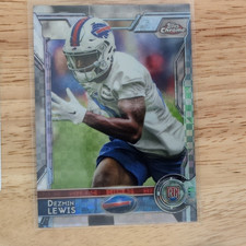 Topps 2015 Chrome Dezmin Lewis Buffalo Bills Rookie Card #126. rookie card picture