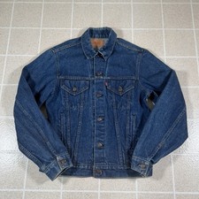 Vintage 80s Levi's 71506-0217 Denim Trucker Jacket Mens 42L Made in USA Type III