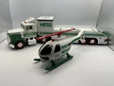 Vintage 1995 Hess Toy Truck and Helicopter, Tested. READ
