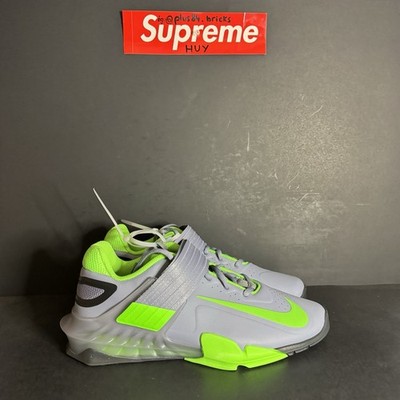 NIKE MEN\'S savaleos weightlifting shoes gray CV5708-401 Size 13 NEW Nike Savaleos Weightlifting Shoes CV5708-401 Gray Green  main image 2