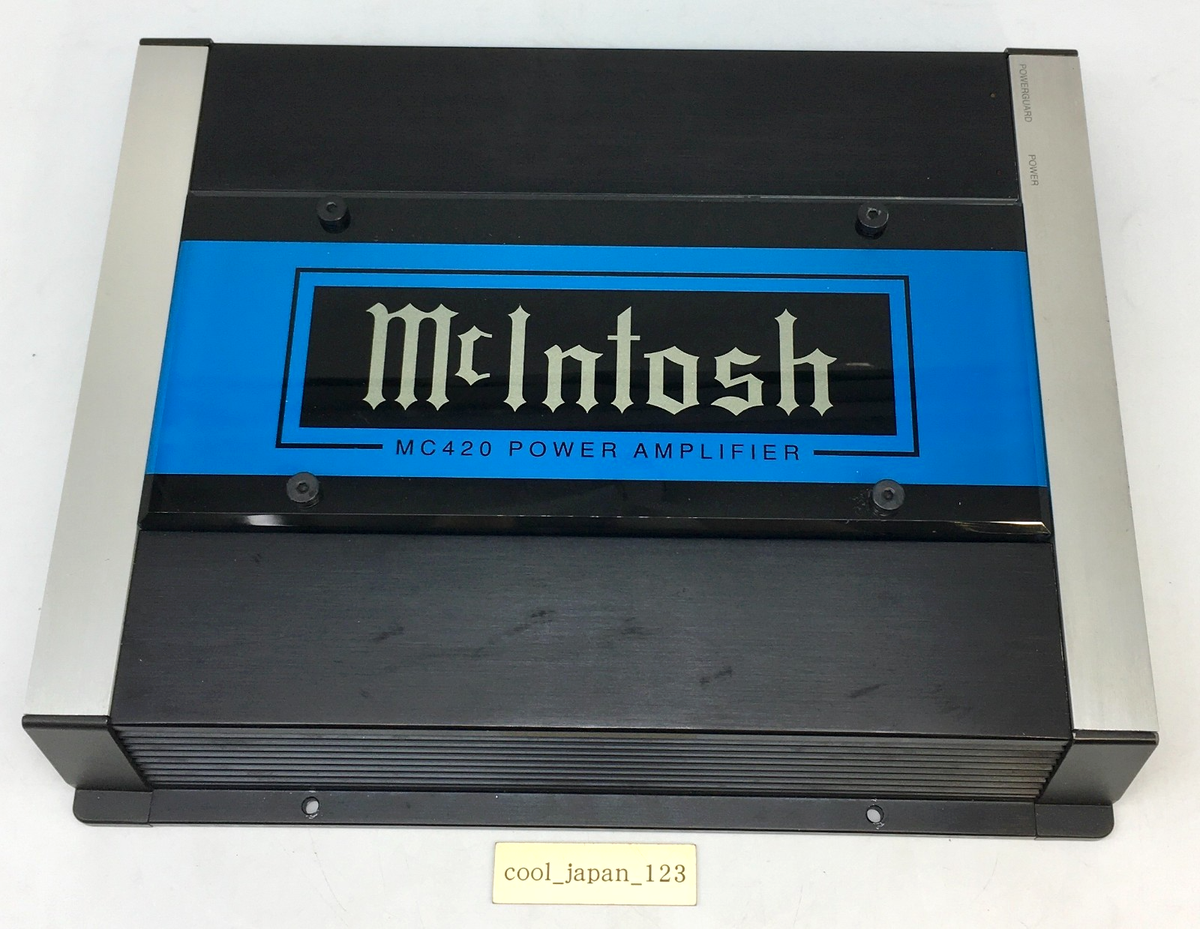 McIntosh MC420 4chパワーアンプ MCINTOSH MC420 4 Channel Power Amplifier JAPAN vintage car audio