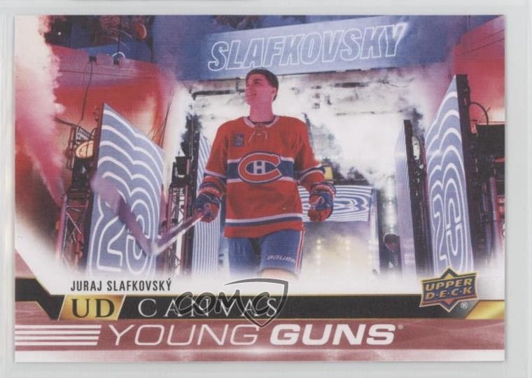 2022 Upper Deck Series 2 UD Canvas Young Guns Juraj Slafkovsky #C211 Rookie RC