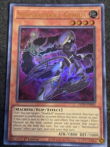 Nehshaddoll Genius Ultra Rare GFTP-EN006 1st Edition Yu-Gi-Oh! TCG NM Card