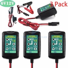 3pack 6v 12v Automatic Battery Charger Maintainer Trickle Float Motorcycle Car