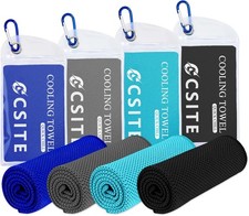 4 Pack Cooling Towels 47"x12" for Neck and Face, Ice Towel for Hot Weather, So