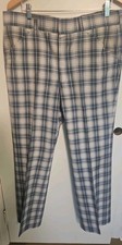 Vintage Asher Pants Mens Wool Plaid Old Man Golf Dress Disco Vtg 60s 70s Mafia