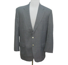 Stafford Blazer Mens Size 42R Gray 2 Button Wool Blend Sport Coat Suit Jacket