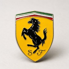 Ferrari Style Shield Badge Emblem Metal Adhesive Back Yellow Sf Car Decal Ferrari Style Shield Badge Emblem Metal Adhesive Back Yellow Sf Car Decal