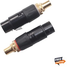 Compact XLR to RCA Female Adapters - 4-Pack for Musicians and Audio Use