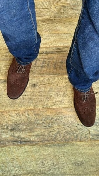 Men Hamilton Heels Brown Suede 43