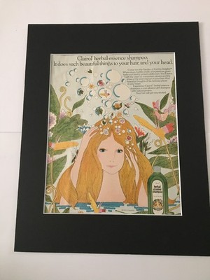 Clairol Kräuteressenz Shampoo - 1975 montiert Original Werbung 14x11 Zoll