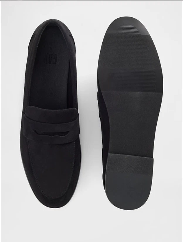 gAP ! Vegan Suede Loafers - Color True Black - Image 3 of 4