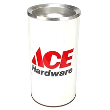 Ace Hardware 19" x 10" Ashtray Trash Can - vintage advertising p&k products 2