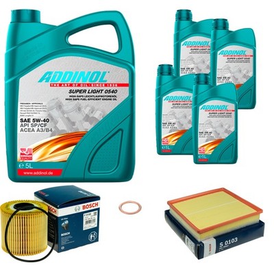 BOSCH Inspektionspaket 9L ADDINOL SUPER LIGHT 5W-40 für Renault Trafic II Bus