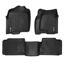 SMARTLINER SA0178/B0179 Front/Rear BLACK Floor Liners Silverado/Sierra Ext