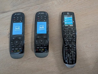 Lot of 3 Logitech Harmony Remotes - Harmony One + 2 Harmony Touch w/ Chargers