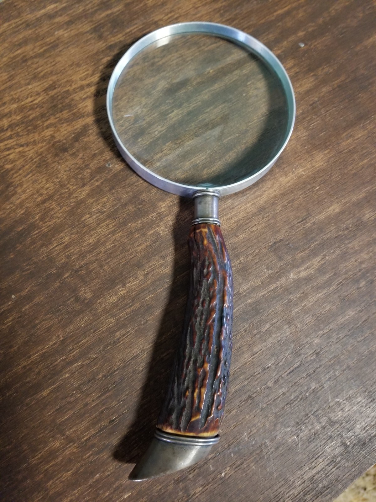 Sterling Silver & Stag Horn Magnifying Glass Made in Japan Swift Instruments