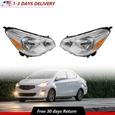 Fits 2017 2018 2019 2020 Mitsubishi Mirage G4 Headlight Headlamp Left Right Pair