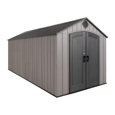 Lifetime Lagerschuppen 8 Fuß x 17 Fuß 5 Zoll (2,4 x 5,3 m) grob geschnitten Außenlagerschuppen