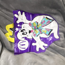 McDonald's 1990 Halloween Trick or Treat Handled Bag Purple Ghost Clown