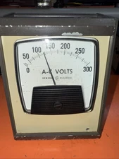 GE AC Voltmeter 0-300 Good For A Variac To Read Voltage On Tube Novice Rig Ham