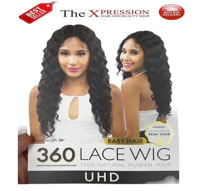 Beauty Elements 360 Lace Perücke Brazilian Remy Loose Wave Next Day UK