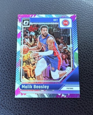 MALIK BEASLEY 2024-25 DONRUSS OPTIC BASKETBALL JAZZ PRIZM SP PISTONS