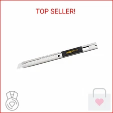 OLFA 9mm Stainless-Steel Utility Knife (SVR-2) - Multi-Purpose Retractable Preci