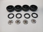 Original Vintage Tonka Truck Wheels and Tires Set Of 4  (Parts)