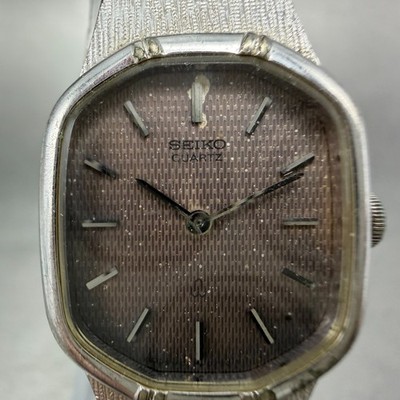 Seiko Watch Women 19mm Silver Dial Silver Tone Octagon 1400-5460