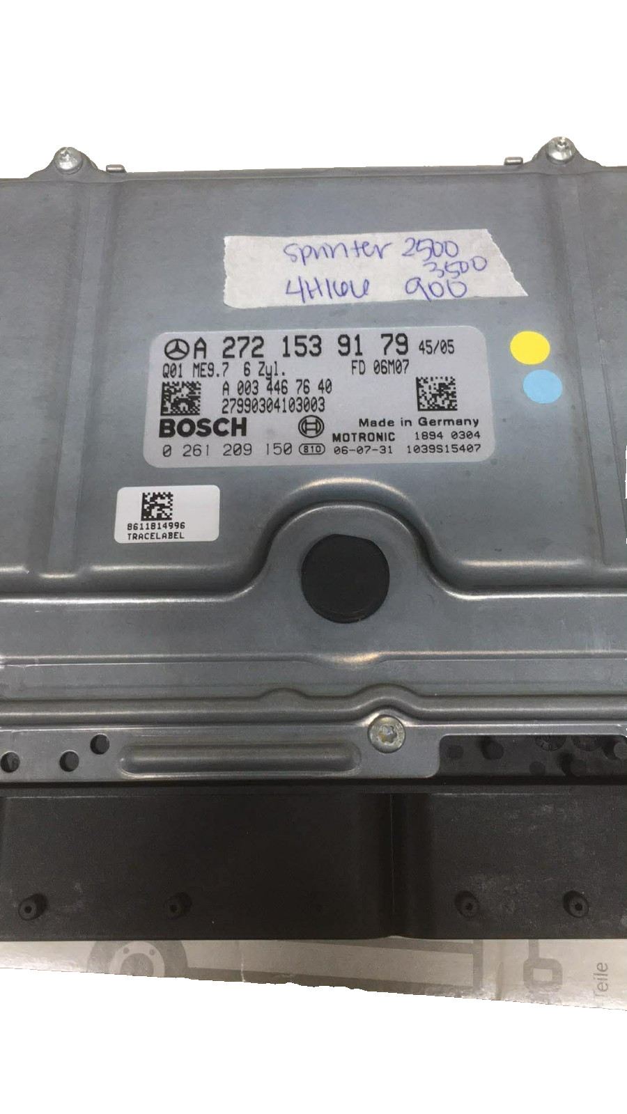 A 272 153 91 79 Mercedes Dodge Sprinter ecm ecu computer Brand new