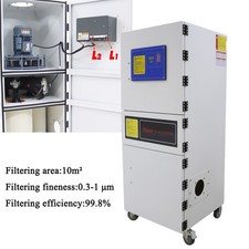 Mobile Industrial Dust Collector 2.2KW 220V Pulse Dust Collector Bag Filter 10m²