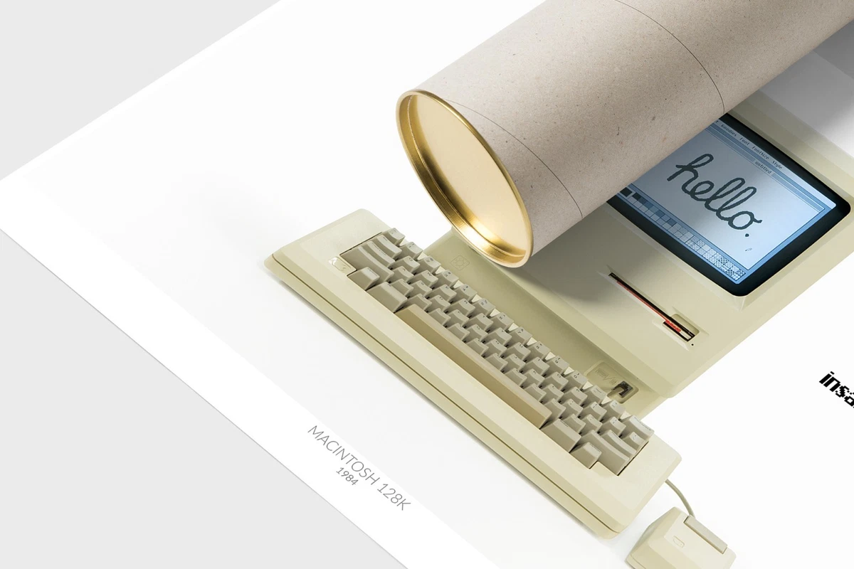 Apple Macintosh 128k poster D 30x40cm