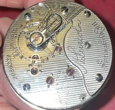 VINTAGE 18 SIZE ILLINOIS 21 JEWEL A. LINCOLN MODEL 6 POCKET WATCH PARTS