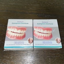 2 NEW Perfect Fit Smile False Teeth Complete ...