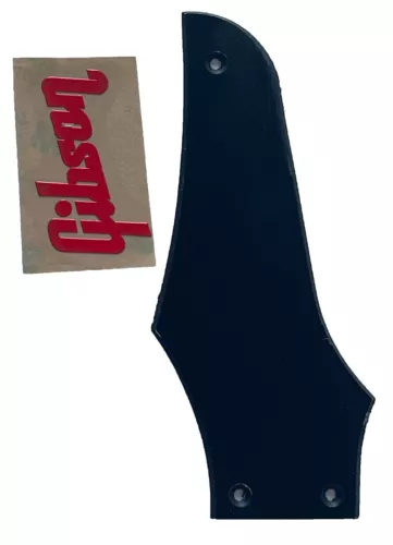Guitar Parts Guitar Pickguard For Gibson Firebird"Logo"Truss Rod Cover Black
