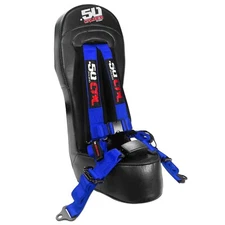 RZR Bump Seat & Blue Harness w/Auto Buckle Polaris XP 1000 Turbo S 900/1000